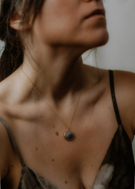 14k Gold Misty Bluff Necklace (One of a Kind)