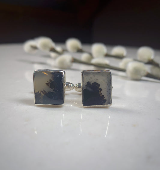 Dendritic Agate Cufflinks (One of a Kind)