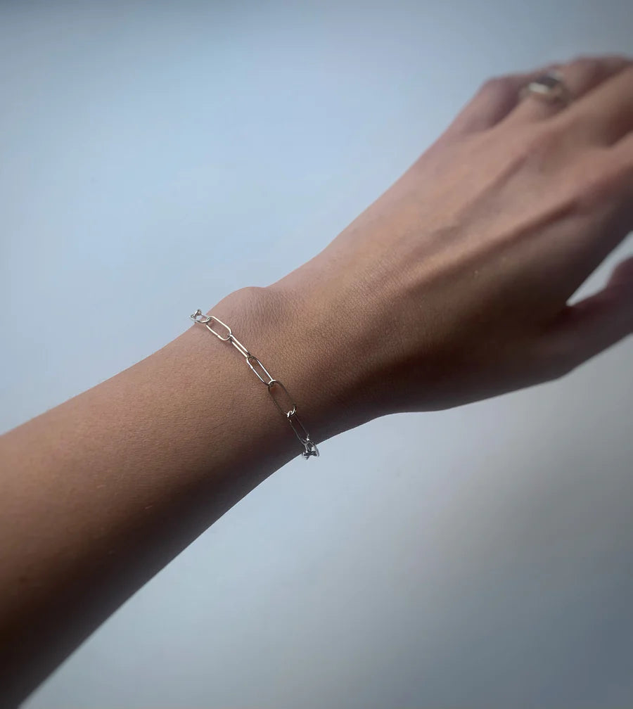 Thin Paperclip Bracelet