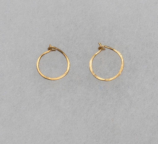 Very Small Hammered Hoops