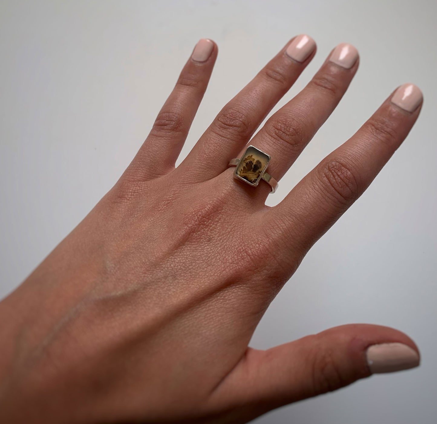 Floral Agate Ring (One of a Kind)
