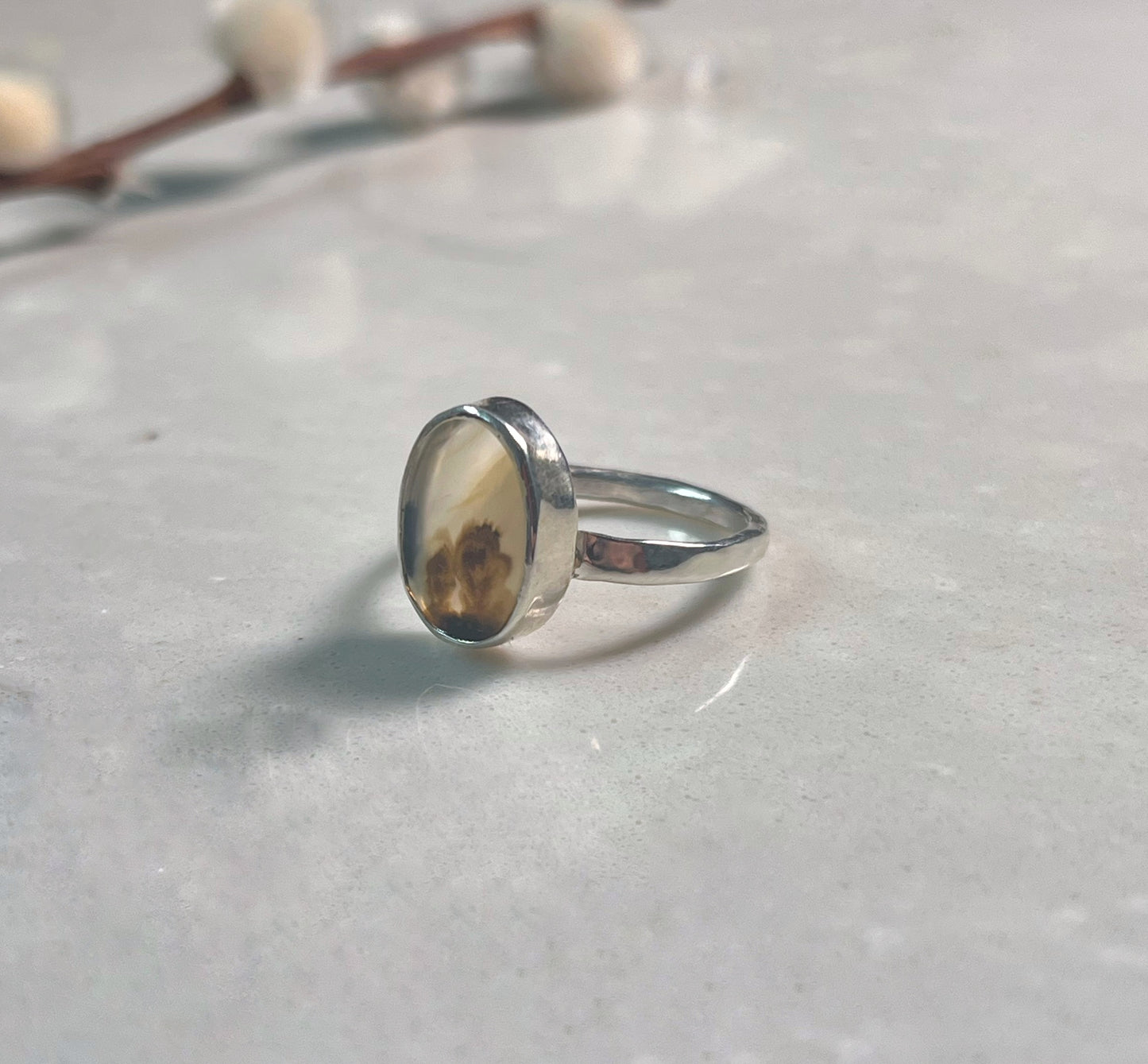 Floral Agate Ring (One of a Kind)