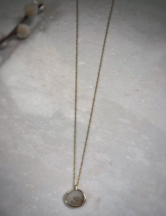 14k Dendritic Necklace (One of a Kind)