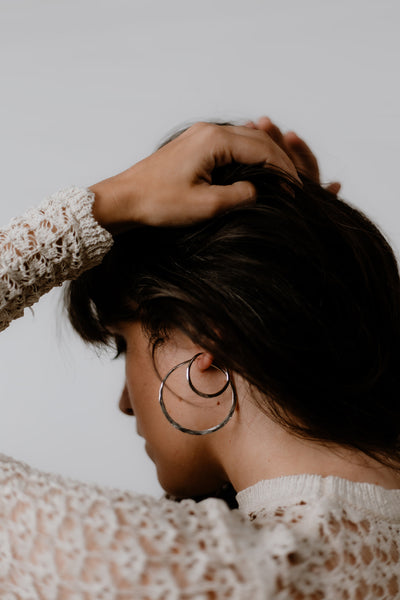 Large Hammered Hoops