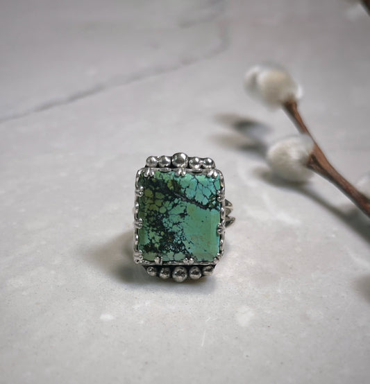 Dark Blue Turquoise Ring