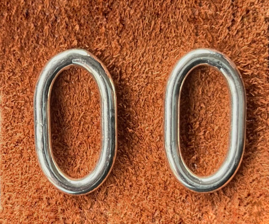Sterling Silver Oval studs