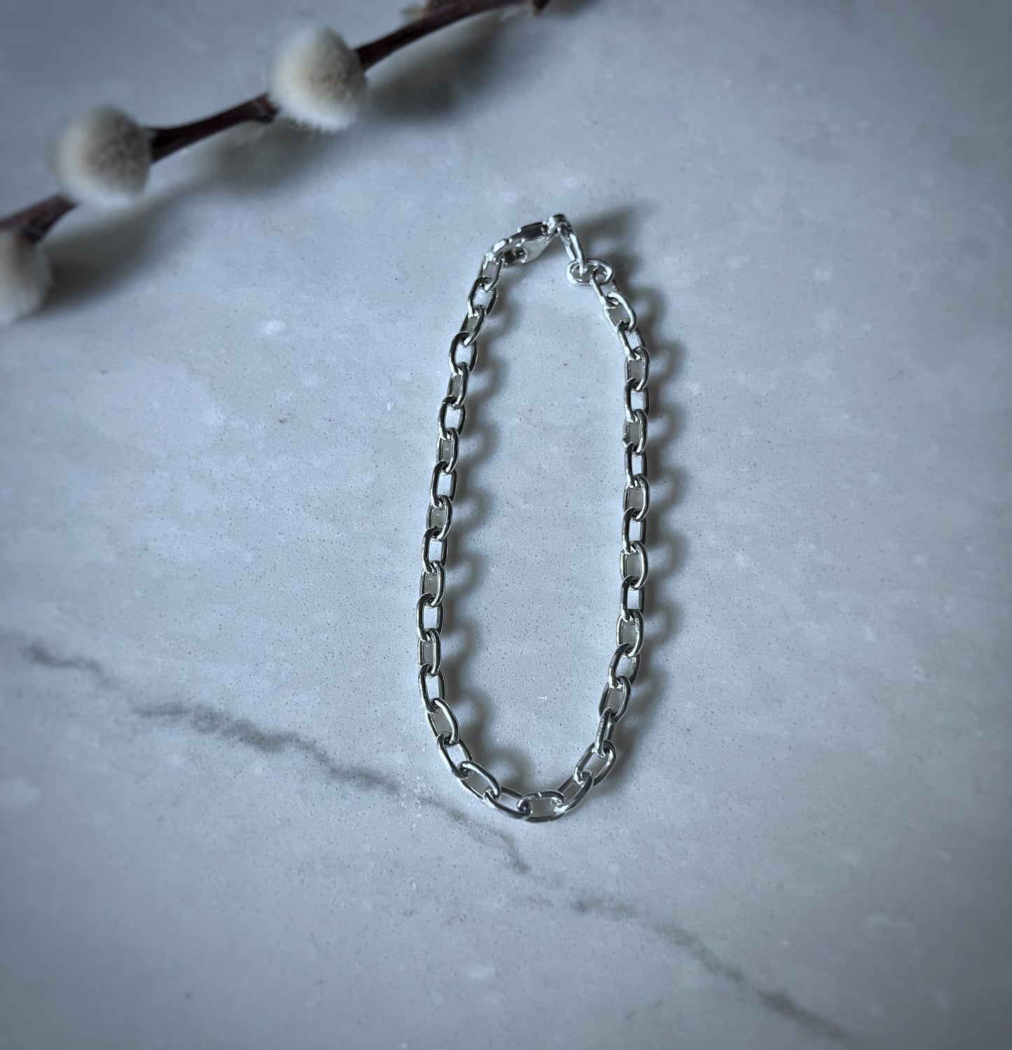 Tight Linked Paperclip Bracelet