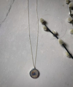Large Floral Agate Necklace (One of a Kind)