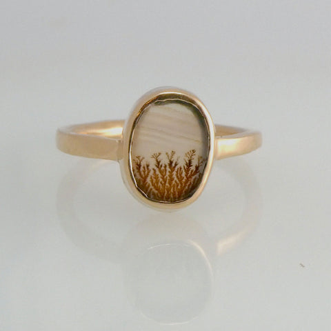 14k Seaweed Ring (One-of-a-Kind)