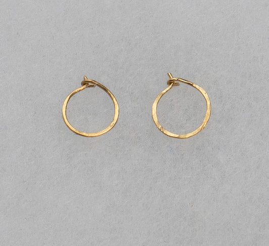 Very Small Hammered Hoops