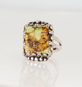 Green/brown Turquoise Ring