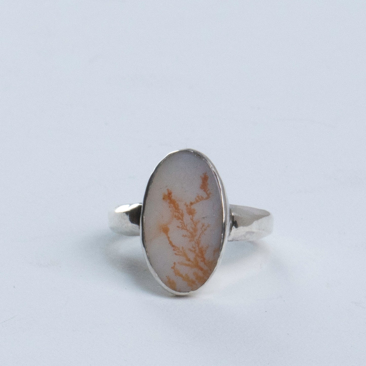 Orange Coral Agate Ring (One of a Kind)